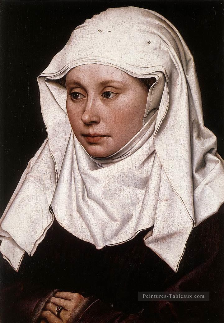 Portrait d’une femme 1430 Robert Campin Peintures à l'huile